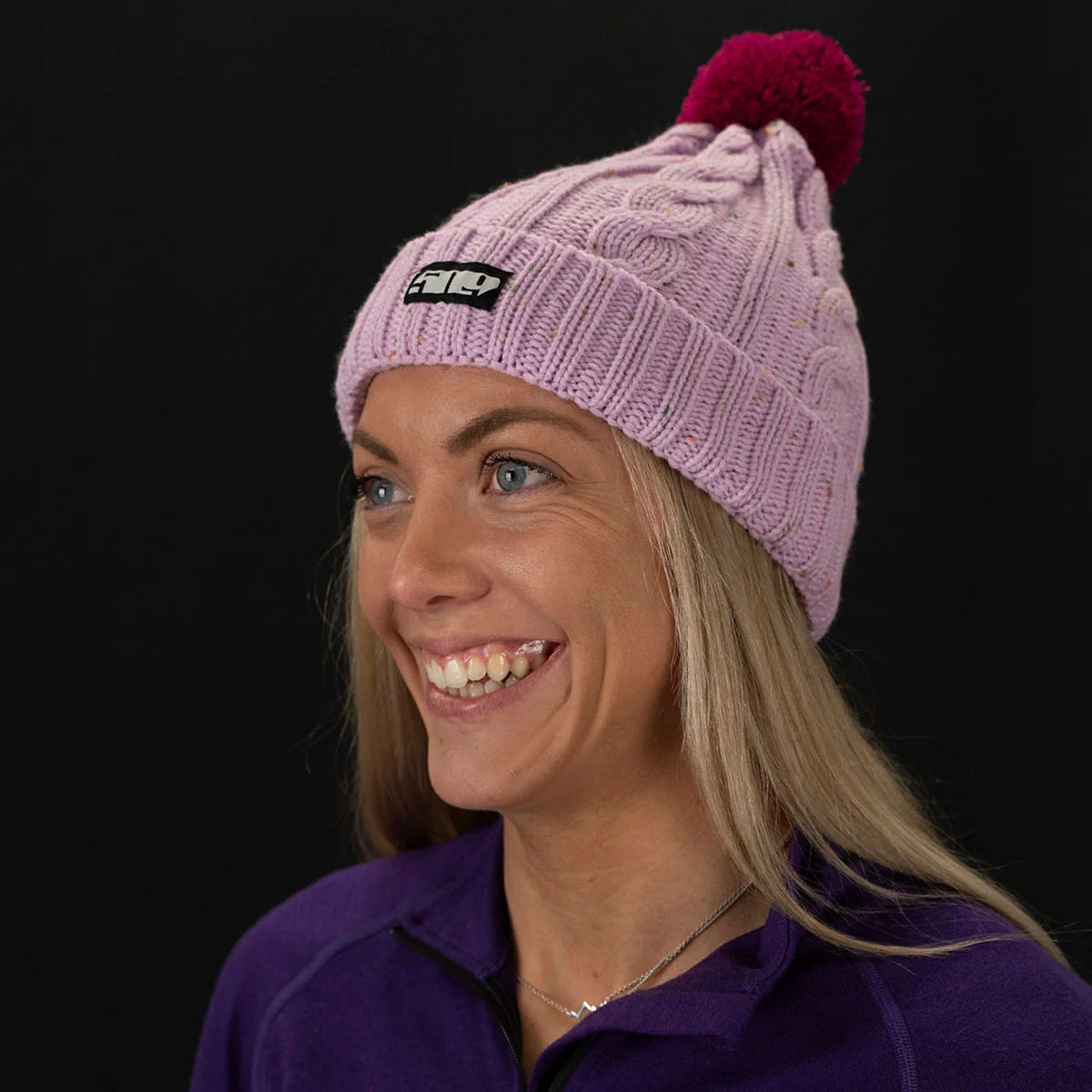 Fleck Pom Beanie - Image 7