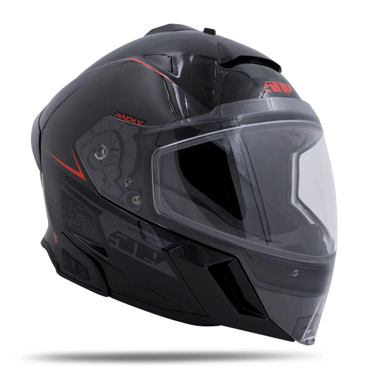 Mach V Carbon Commander Helmet - Image 4
