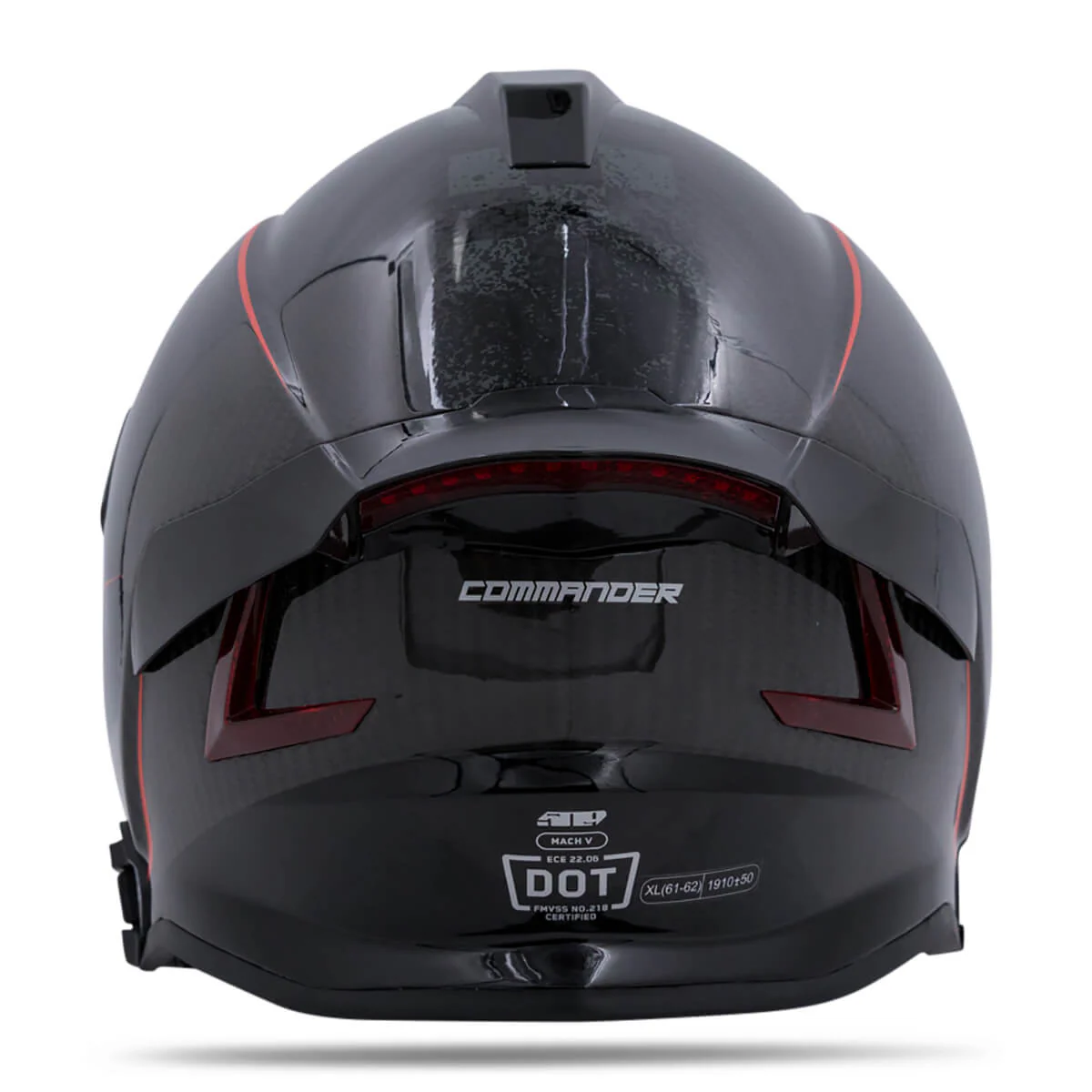 Mach V Carbon Commander Helmet - Image 5