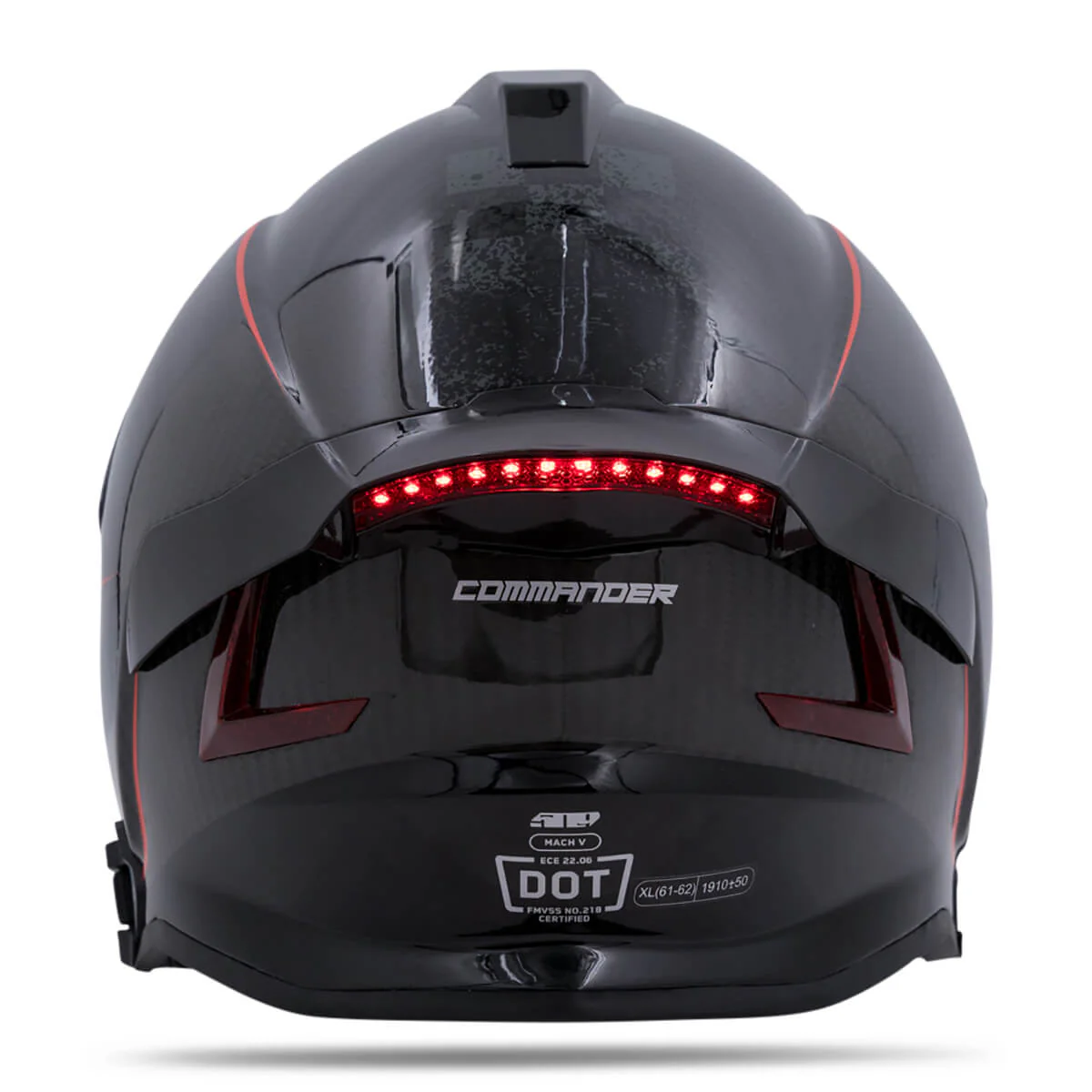 Mach V Carbon Commander Helmet - Image 6